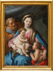 Paolo De Matteis (Piano Vetrale, 1662 – Naples, 1728), Holy Family with the Young St. John